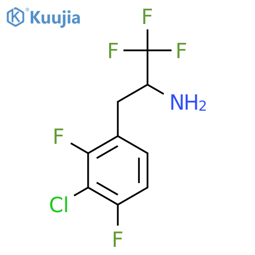 3-(3-chloro-2,4-difluorophenyl)-1,1,1-trifluoropropan-2-amine structure
