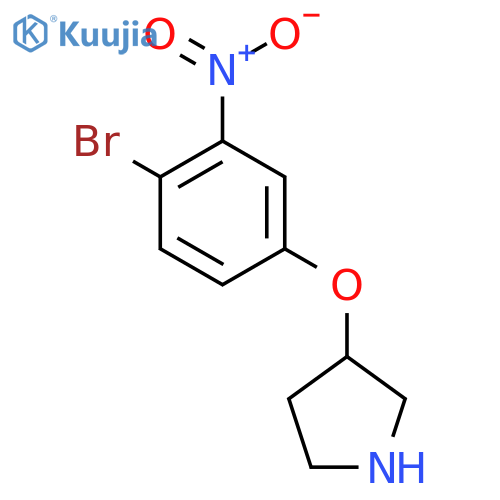 3-(4-bromo-3-nitrophenoxy)pyrrolidine structure
