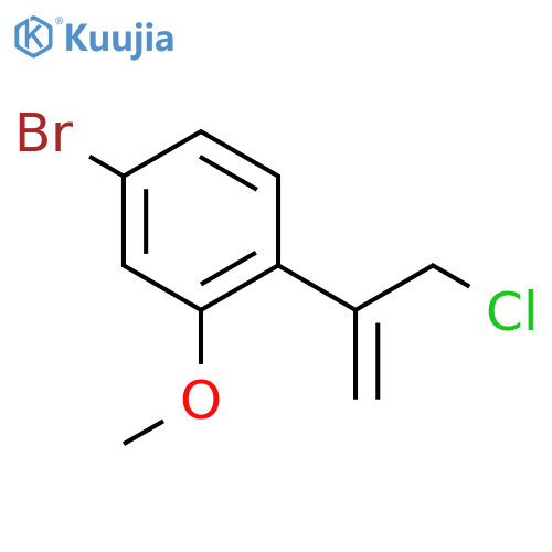 4-bromo-1-(3-chloroprop-1-en-2-yl)-2-methoxybenzene structure
