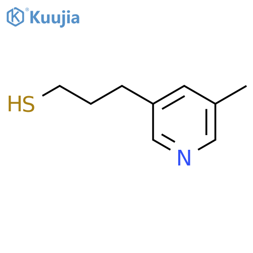3-(5-methylpyridin-3-yl)propane-1-thiol structure