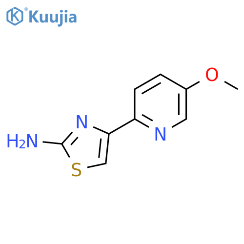 4-(5-methoxypyridin-2-yl)-1,3-thiazol-2-amine structure