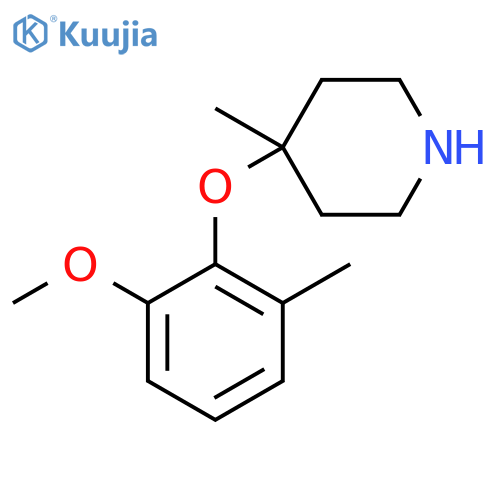 4-(2-methoxy-6-methylphenoxy)-4-methylpiperidine structure