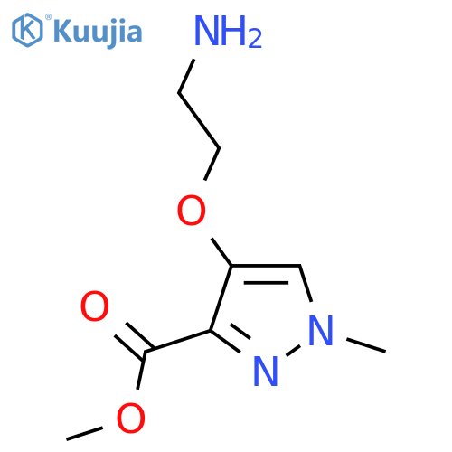 methyl 4-(2-aminoethoxy)-1-methyl-1H-pyrazole-3-carboxylate structure