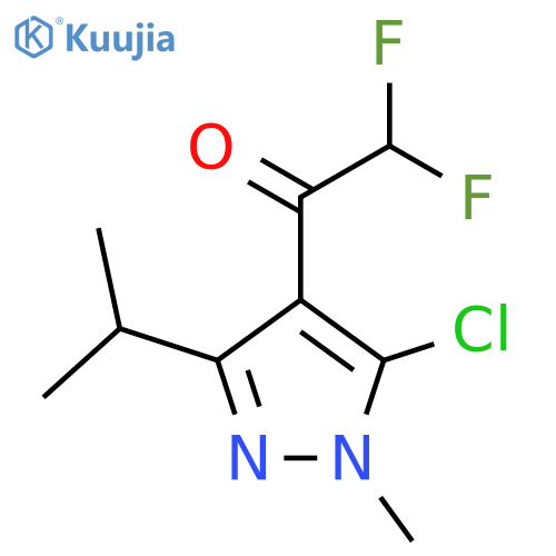 1-5-chloro-1-methyl-3-(propan-2-yl)-1H-pyrazol-4-yl-2,2-difluoroethan-1-one structure