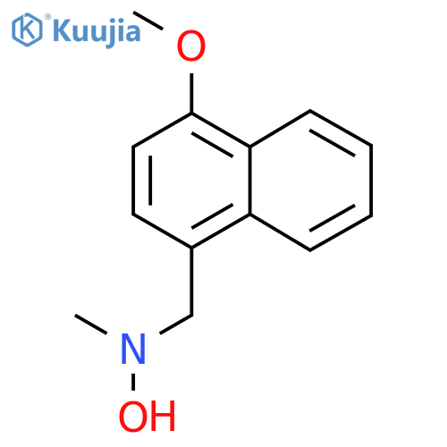N-(4-methoxynaphthalen-1-yl)methyl-N-methylhydroxylamine structure