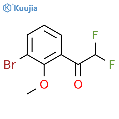 1-(3-bromo-2-methoxyphenyl)-2,2-difluoroethan-1-one structure
