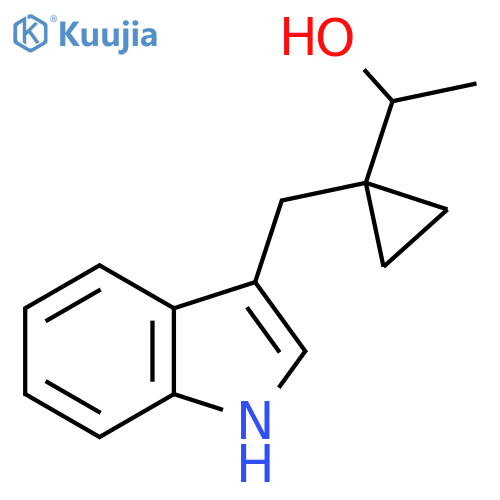 1-{1-(1H-indol-3-yl)methylcyclopropyl}ethan-1-ol structure