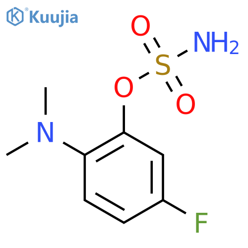 2-(dimethylamino)-5-fluorophenyl sulfamate structure