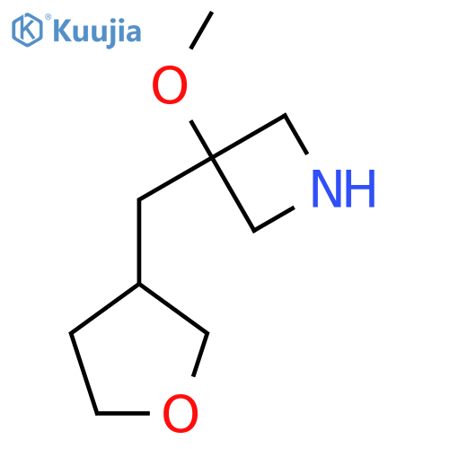 3-methoxy-3-(oxolan-3-yl)methylazetidine structure
