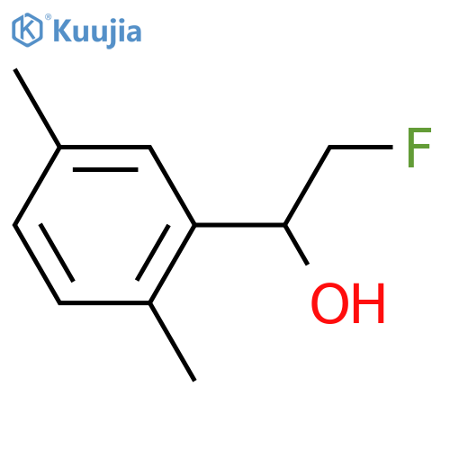 1-(2,5-dimethylphenyl)-2-fluoroethan-1-ol structure
