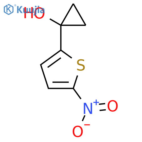 1-(5-Nitrothiophen-2-yl)cyclopropan-1-ol structure
