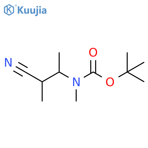 tert-butyl N-(1-cyano-1-methylpropan-2-yl)-N-methylcarbamate structure