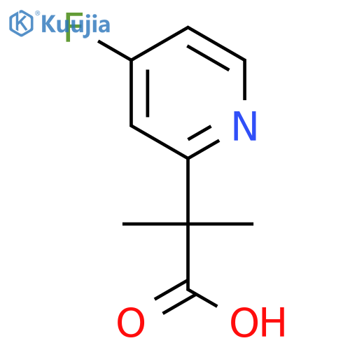 2-(4-fluoropyridin-2-yl)-2-methylpropanoic acid structure