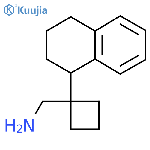 1-(1,2,3,4-tetrahydronaphthalen-1-yl)cyclobutylmethanamine structure