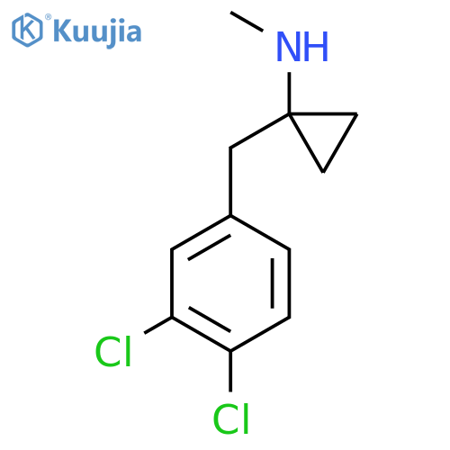 1-(3,4-dichlorophenyl)methyl-N-methylcyclopropan-1-amine structure