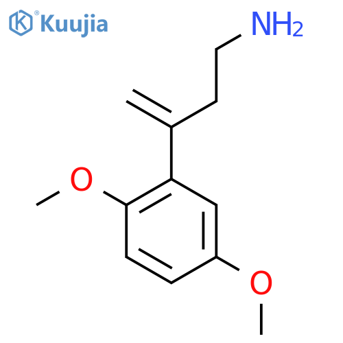 3-(2,5-Dimethoxyphenyl)but-3-en-1-amine structure