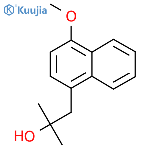 1-(4-methoxynaphthalen-1-yl)-2-methylpropan-2-ol structure