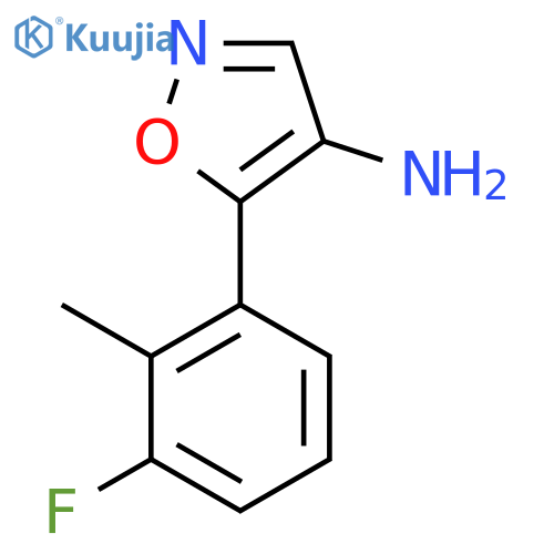 5-(3-fluoro-2-methylphenyl)-1,2-oxazol-4-amine structure