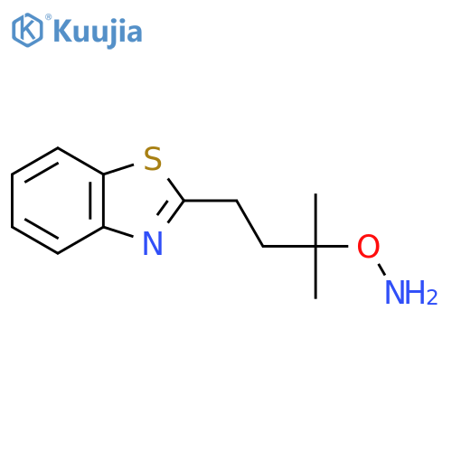 O-4-(1,3-benzothiazol-2-yl)-2-methylbutan-2-ylhydroxylamine structure