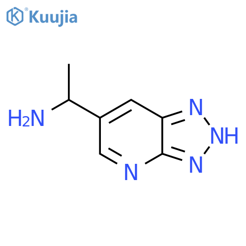 1-{3H-1,2,3triazolo4,5-bpyridin-6-yl}ethan-1-amine structure