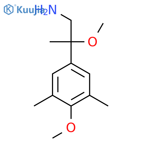 2-Methoxy-2-(4-methoxy-3,5-dimethylphenyl)propan-1-amine structure