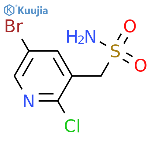 (5-bromo-2-chloropyridin-3-yl)methanesulfonamide structure