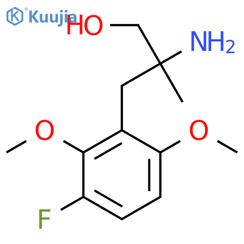 2-amino-3-(3-fluoro-2,6-dimethoxyphenyl)-2-methylpropan-1-ol structure