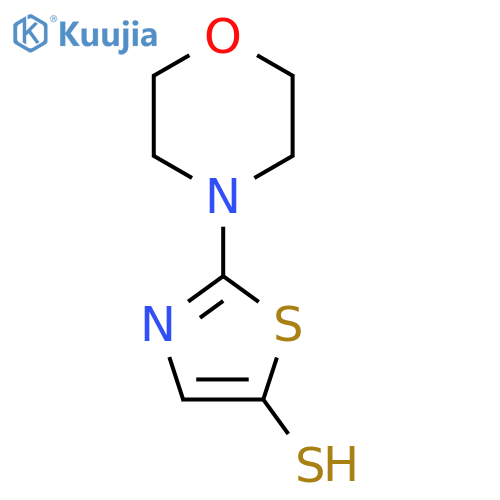 2-(morpholin-4-yl)-1,3-thiazole-5-thiol structure