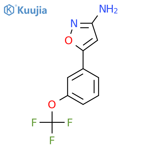 5-3-(trifluoromethoxy)phenyl-1,2-oxazol-3-amine structure