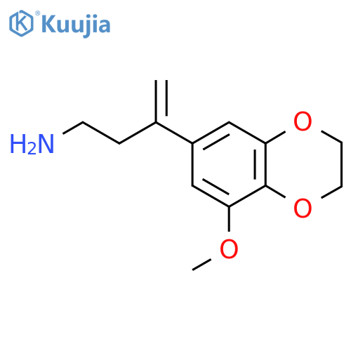 3-(8-methoxy-2,3-dihydro-1,4-benzodioxin-6-yl)but-3-en-1-amine structure