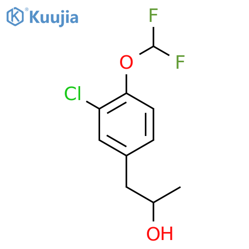 1-3-chloro-4-(difluoromethoxy)phenylpropan-2-ol structure