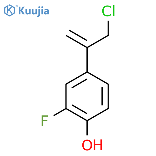 4-(3-chloroprop-1-en-2-yl)-2-fluorophenol structure