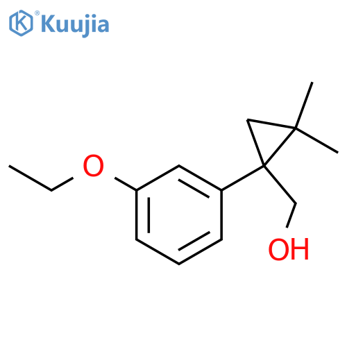 1-(3-ethoxyphenyl)-2,2-dimethylcyclopropylmethanol structure