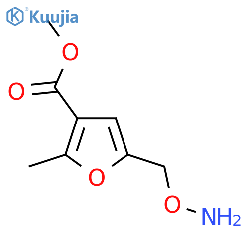 methyl 5-(aminooxy)methyl-2-methylfuran-3-carboxylate structure