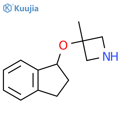 3-(2,3-dihydro-1H-inden-1-yloxy)-3-methylazetidine structure