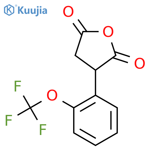 3-2-(trifluoromethoxy)phenyloxolane-2,5-dione structure