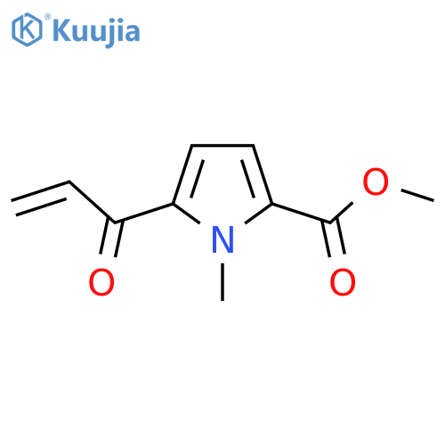methyl 1-methyl-5-(prop-2-enoyl)-1H-pyrrole-2-carboxylate structure