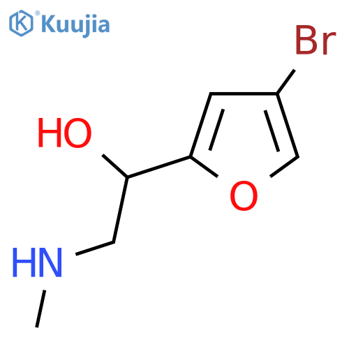 1-(4-bromofuran-2-yl)-2-(methylamino)ethan-1-ol structure
