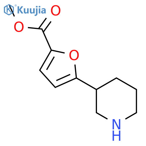 methyl 5-(piperidin-3-yl)furan-2-carboxylate structure