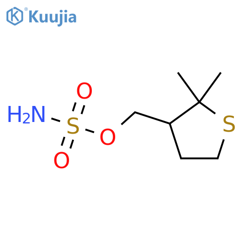 (2,2-dimethylthiolan-3-yl)methyl sulfamate structure