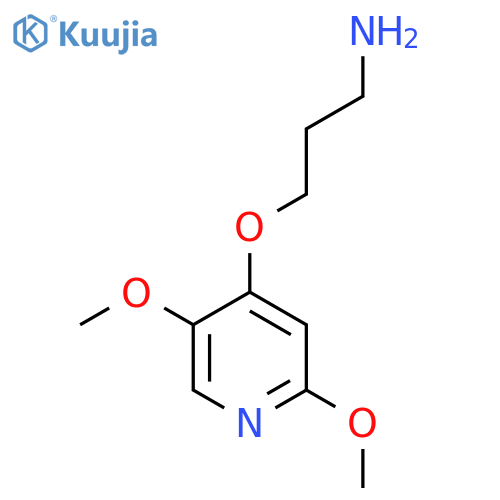 3-(2,5-dimethoxypyridin-4-yl)oxypropan-1-amine structure