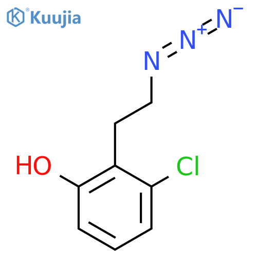 2-(2-azidoethyl)-3-chlorophenol structure
