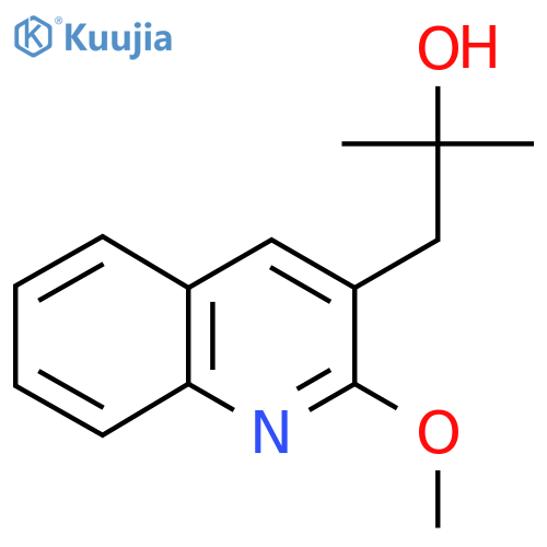 1-(2-methoxyquinolin-3-yl)-2-methylpropan-2-ol structure