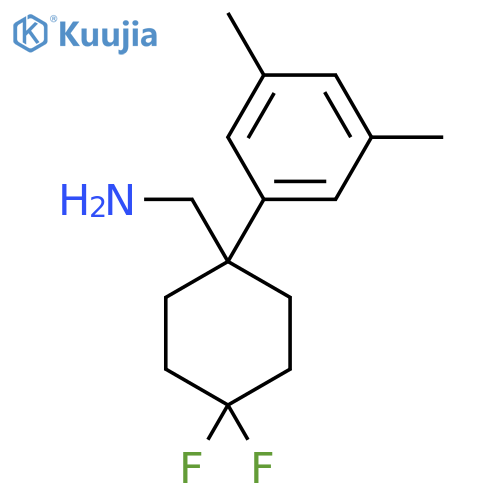 1-(3,5-dimethylphenyl)-4,4-difluorocyclohexylmethanamine structure