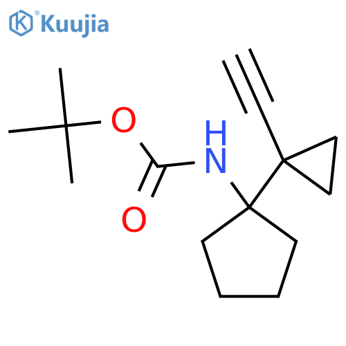 tert-butyl N-1-(1-ethynylcyclopropyl)cyclopentylcarbamate structure