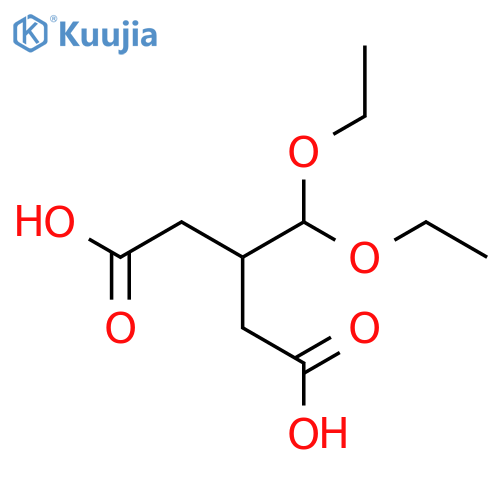 3-(diethoxymethyl)pentanedioic acid structure