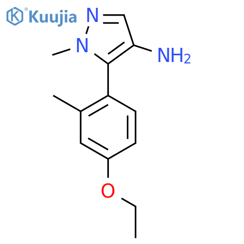 5-(4-ethoxy-2-methylphenyl)-1-methyl-1H-pyrazol-4-amine structure
