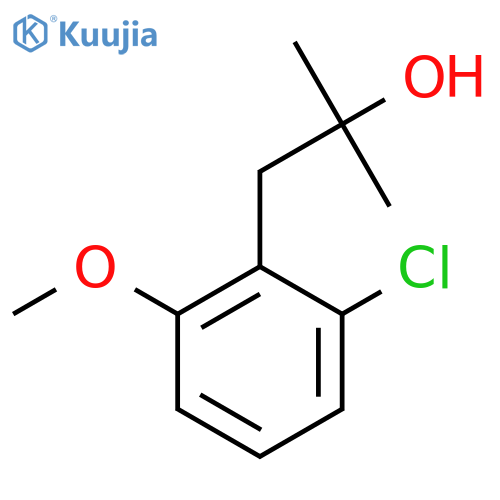 1-(2-chloro-6-methoxyphenyl)-2-methylpropan-2-ol structure