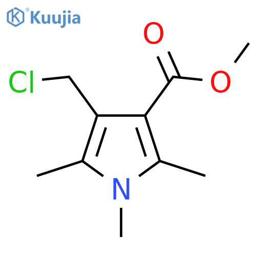 methyl 4-(chloromethyl)-1,2,5-trimethyl-1H-pyrrole-3-carboxylate structure