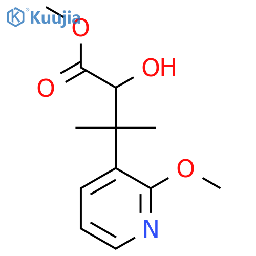 methyl 2-hydroxy-3-(2-methoxypyridin-3-yl)-3-methylbutanoate structure